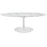 Lippa 48" Oval-Shaped Artificial Marble Coffee Table 2022-WHI