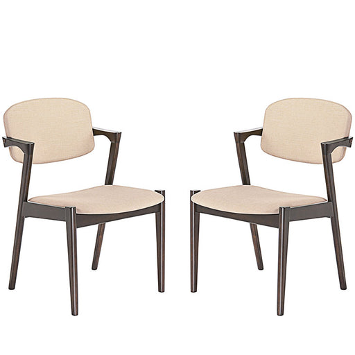 Spunk Dining Armchair Set of 2 2045-WAL-BEI-SET
