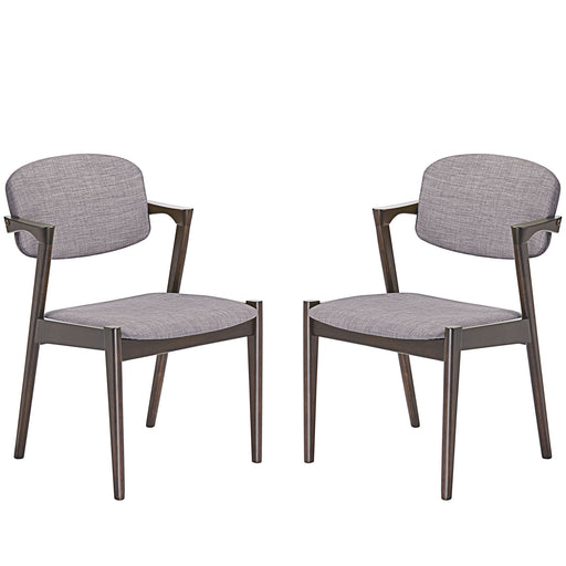 Spunk Dining Armchair Set of 2 2045-WAL-GRY-SET