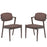 Spunk Dining Armchair Set of 2 2045-WAL-MOC-SET