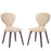 Tempest Dining Side Chair Set of 2 2060-WAL-BEI-SET
