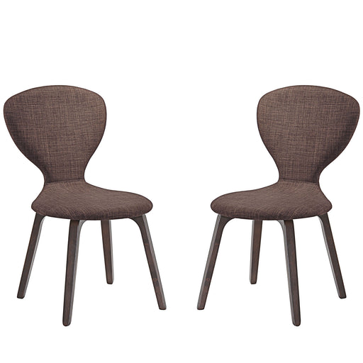 Tempest Dining Side Chair Set of 2 2060-WAL-BRN-SET