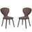 Tempest Dining Side Chair Set of 2 2060-WAL-BRN-SET