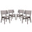 Vestige Dining Side Chair Set of 4 2062-WAL-GRY-SET