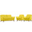 Beguile 3 Piece Upholstered Fabric Living Room Set 2141-SUN-SET