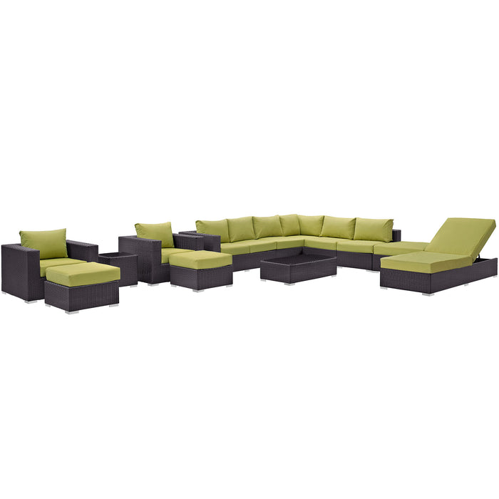 Convene 12 Piece Outdoor Patio Sectional Set 2165-EXP-PESET