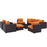 Convene 10 Piece Outdoor Patio Sectional Set 2169-EXP-ORA-SET
