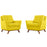 Beguile 2 Piece Upholstered Fabric Living Room Set 2185-SUN-SET