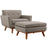Engage 2 Piece Armchair and Ottoman 2187-GRA-SET