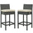 Sojourn 2 Piece Outdoor Patio SunbrellaÂ® Pub Set 2195-CHC-BEI-SET