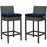 Sojourn 2 Piece Outdoor Patio SunbrellaÂ® Pub Set 2195-CHC-NAV-SET