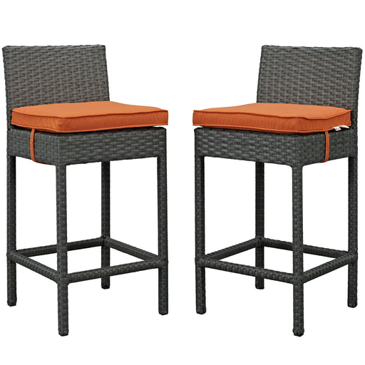 Sojourn 2 Piece Outdoor Patio SunbrellaÂ® Pub Set 2195-CHC-TUS-SET