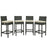 Sojourn 4 Piece Outdoor Patio SunbrellaÂ® Pub Set 2196-CHC-BEI-SET