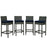 Sojourn 4 Piece Outdoor Patio SunbrellaÂ® Pub Set 2196-CHC-NAV-SET