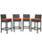Sojourn 4 Piece Outdoor Patio SunbrellaÂ® Pub Set 2196-CHC-TUS-SET