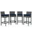 Summon Bar Stool Outdoor Patio SunbrellaÂ® Set of 4 2198-GRY-NAV-SET