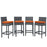Summon Bar Stool Outdoor Patio SunbrellaÂ® Set of 4 2198-GRY-TUS-SET