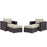 Convene 4 Piece Outdoor Patio Sectional Set 2202-EXP-BEI-SET