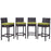 Convene 4 Piece Outdoor Patio Pub Set 2218-EXP-PER-SET