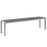Shore Outdoor Patio Aluminum Bench 2252-SLV-GRY