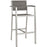 Shore Outdoor Patio Aluminum Bar Stool 2254-SLV-GRY