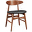 Ebee Dining Chair 2280-WAL-BLK