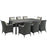 Sojourn 9 Piece Outdoor Patio SunbrellaÂ® Dining Set 2309-CHC-BEI-SET