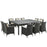 Sojourn 11 Piece Outdoor Patio SunbrellaÂ® Dining Set 2311-CHC-BEI-SET