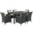 Sojourn 7 Piece Outdoor Patio SunbrellaÂ® Dining Set 2312-CHC-BEI-SET