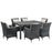 Summon 7 Piece Outdoor Patio SunbrellaÂ® Dining Set 2334-GRY-BEI-SET