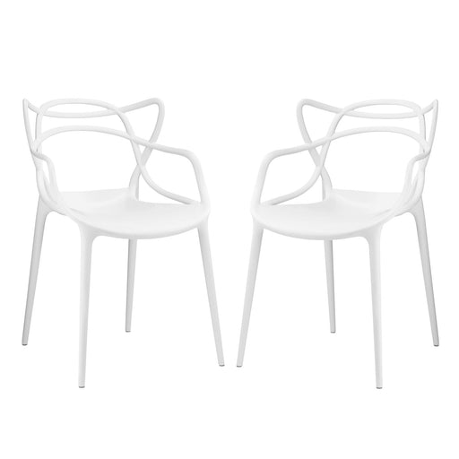 Entangled Dining Set Set of 2 2347-WHI-SET