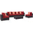 Convene 7 Piece Outdoor Patio Sectional Set 2357-EXP-RED-SET