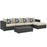 Sojourn 5 Piece Outdoor Patio SunbrellaÂ® Sectional Set 2382-CHC-BEI-SET