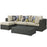 Sojourn 5 Piece Outdoor Patio SunbrellaÂ® Sectional Set 2385-CHC-BEI-SET