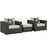 Sojourn 3 Piece Outdoor Patio SunbrellaÂ® Sectional Set 2386-CHC-BEI-SET