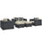 Summon 5 Piece Outdoor Patio SunbrellaÂ® Sectional Set 2388-GRY-BEI-SET