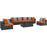 Summon 7 Piece Outdoor Patio SunbrellaÂ® Sectional Set 2392-GRY-TUS-SET