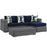 Summon 3 Piece Outdoor Patio SunbrellaÂ® Sectional Set 2397-GRY-NAV-SET