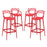 Entangled Bar Stool Set of 4 2402-RED-SET