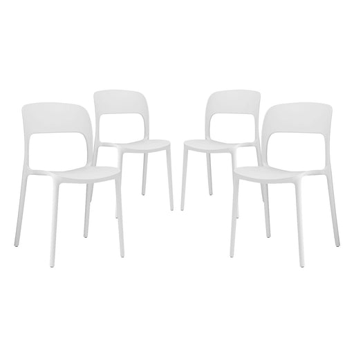 Hop Dining Set Set of 4 2404-WHI-SET