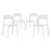 Hop Dining Set Set of 4 2404-WHI-SET