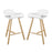 Clip Bar Stool Set of 2 2405-WHI-SET
