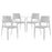 Astute Dining Set Set of 4 2414-GRY-SET