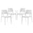 Astute Dining Set Set of 4 2414-WHI-SET