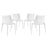 Gallant Dining Side Chair Set of 4 2421-WHI-SET