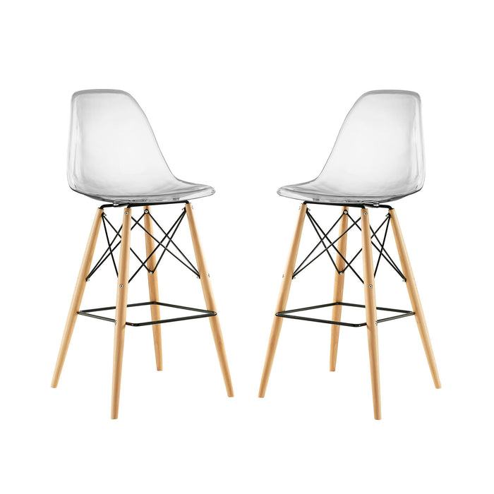 Pyramid Dining Side Bar Stool Set of 2 2422-CLSET