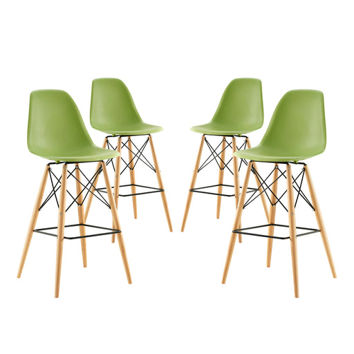 Pyramid Dining Side Bar Stool Set of 4 2423-LGN-SET