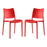 Hipster Dining Side Chair Set of 2 2424-RED-SET
