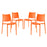 Hipster Dining Side Chair Set of 4 2425-ORA-SET