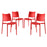 Hipster Dining Side Chair Set of 4 2425-RED-SET